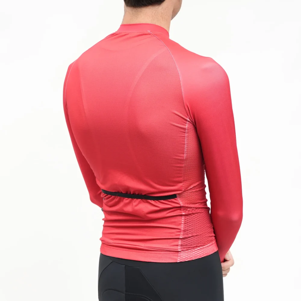 Aero Long Sleeve Jersey - Red - Image 2
