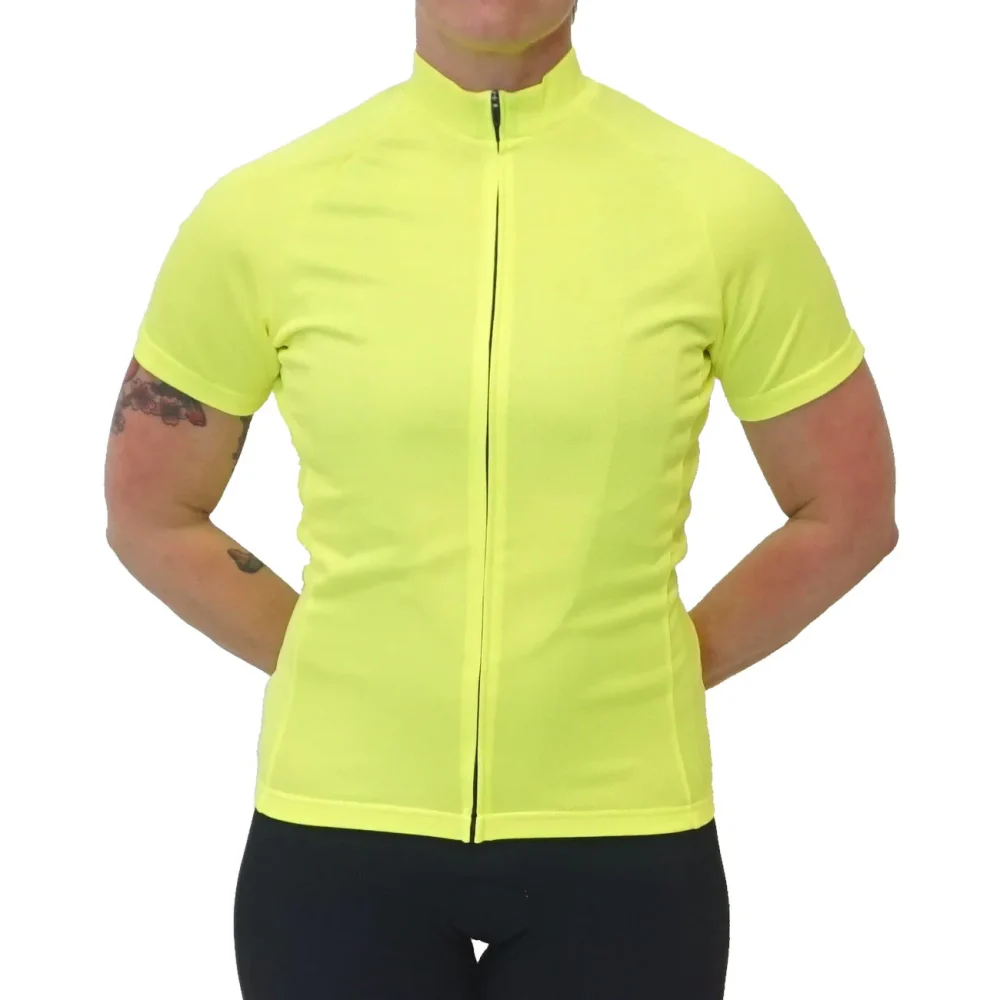 Women's Ride Fit Jersey - Hi Vis Yellow