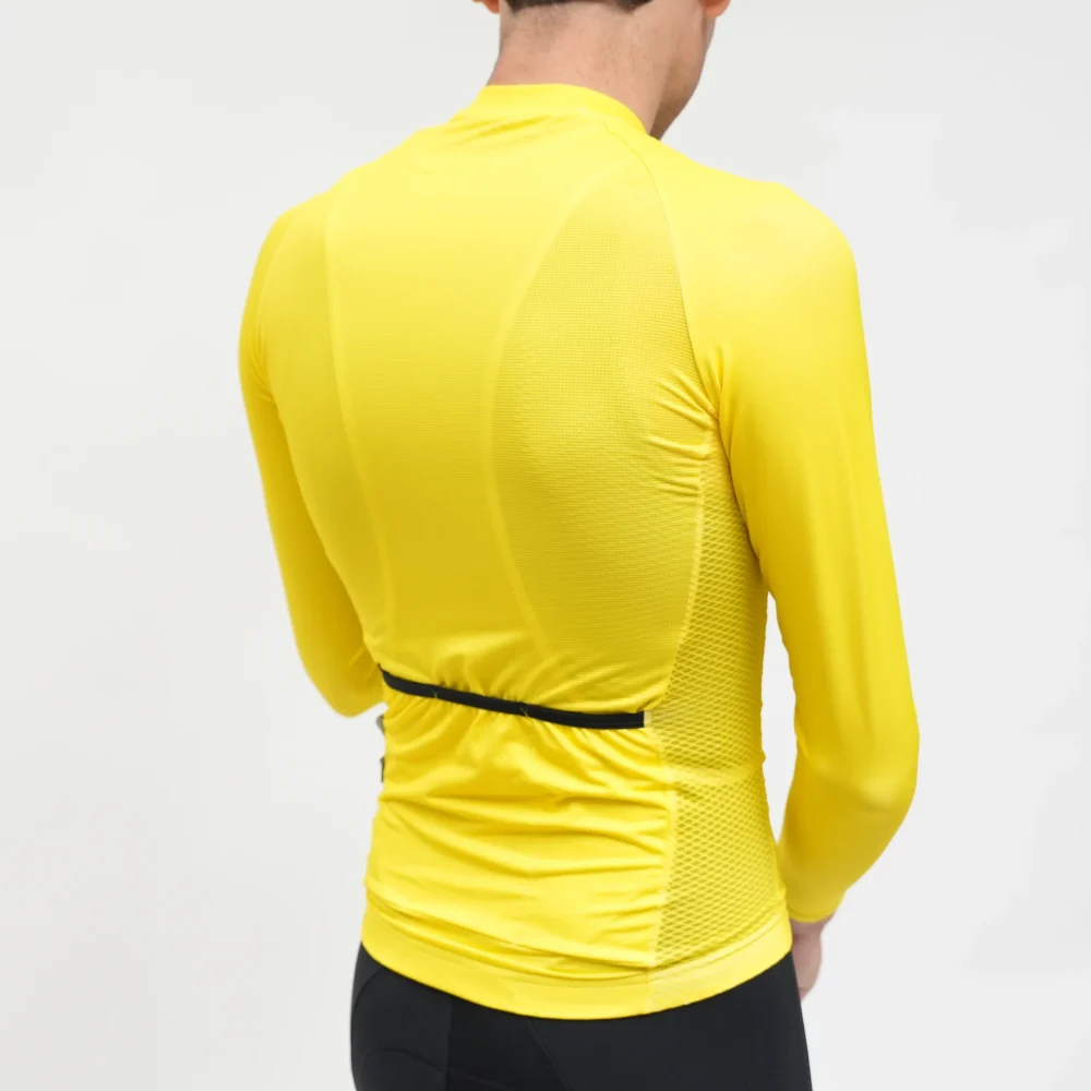 Aero Long Sleeve Jersey - Yellow - Image 2